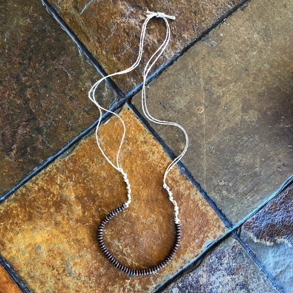 Knotted Jute Rope and Seed Bead Necklace - NWOT - Picture 2 of 4